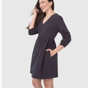 United By Blue Women's Gathered mini Dress with pockets NWT XS night sky navy